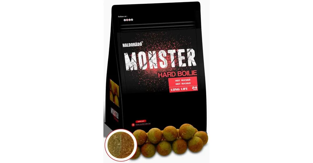 Haldorádó MONSTER Hard Boilie 24+ - Hot Mangó 700g Must-Have