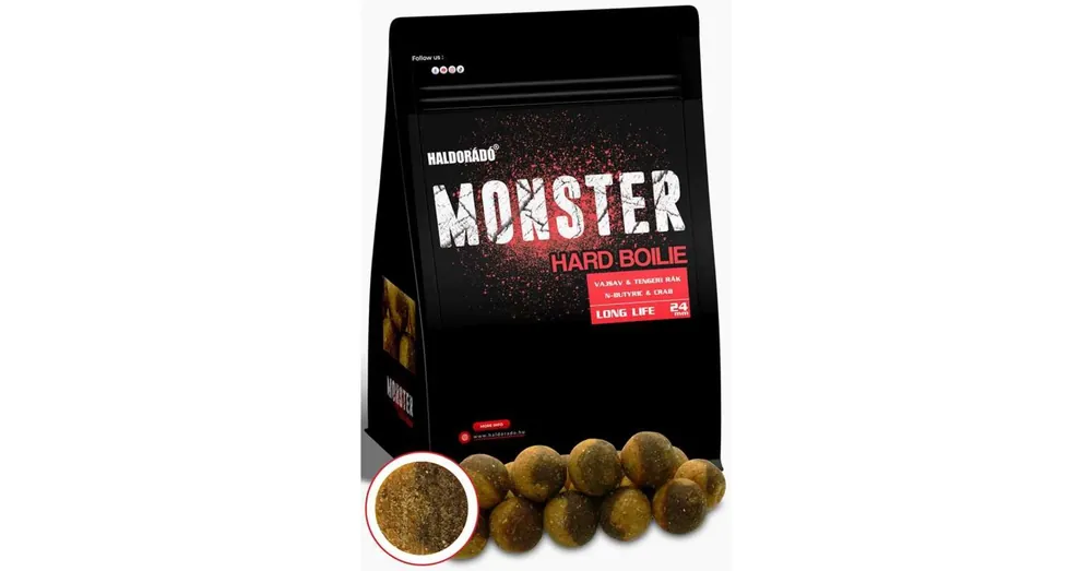 Haldorádó MONSTER Hard Boilie 24+ - Vajsav & Tengeri rák 700g Voordeelprijs
