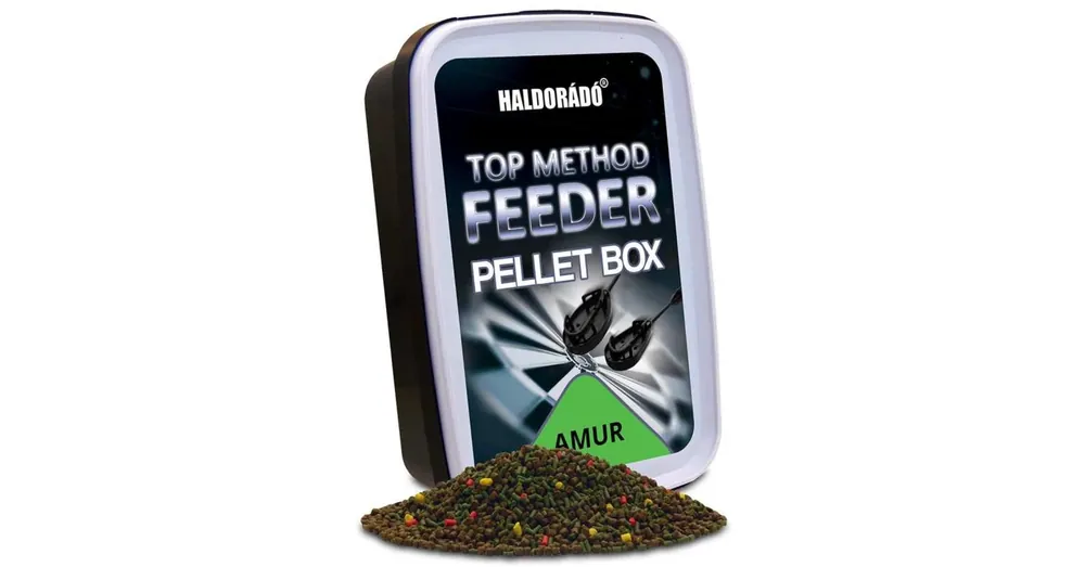 Haldorádó Top Method Feeder Pellet Box - AMUR 400g Beperkt Aanbod