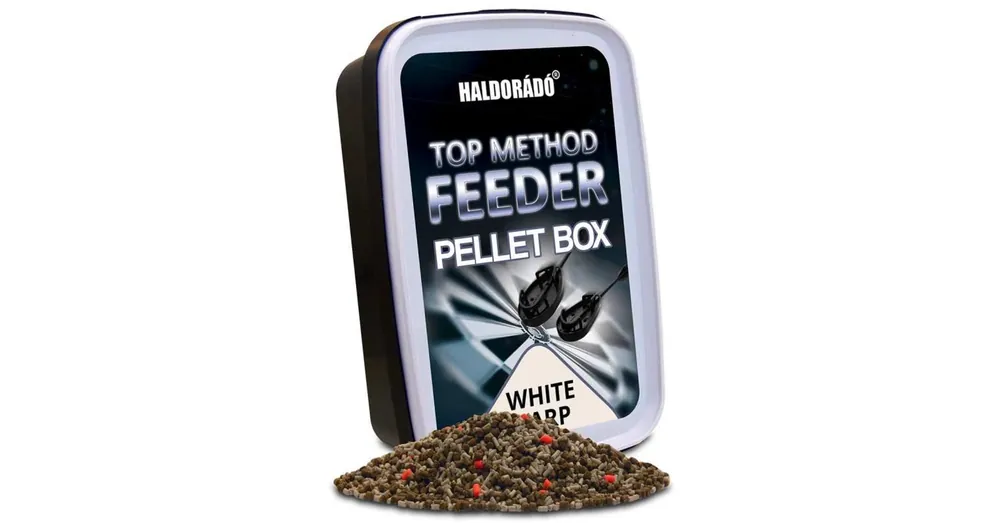 Haldorádó Top Method Feeder Pellet Box - WHITE CARP 400g Laatste Versie
