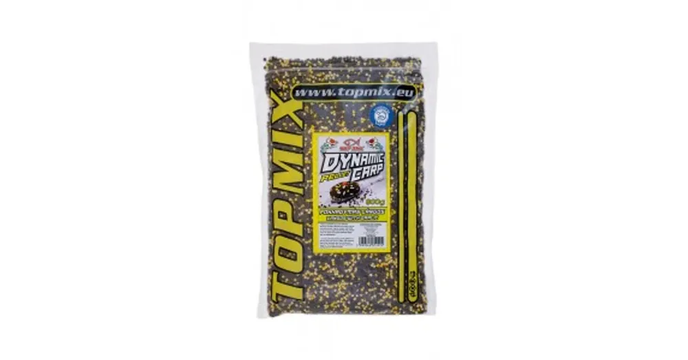 Flitsaanbieding Top Mix Dynamic Carp etető pellet, fokhagymás lángos 800g