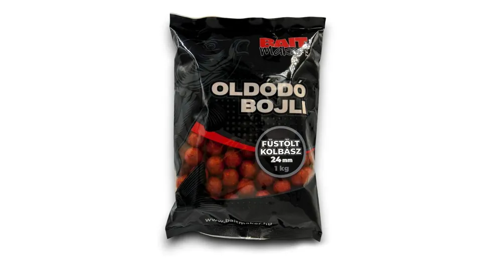 Voordeelprijs Bait Maker 24mm Füstölt Kolbász 1kg, oldódó bojli