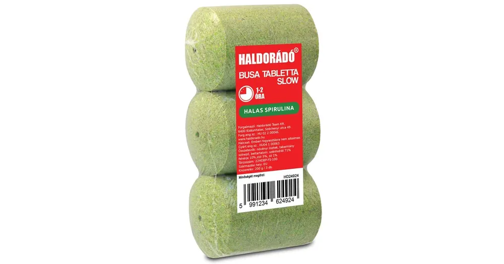 Flitsaanbieding HALDORÁDÓ Busa tabletta Slow - Halas spirulina 3db/csg