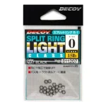Decoy R-1 Light Class Black 2 30lbs Split Ring kulcskarika 20 db/csg Laatste Kans