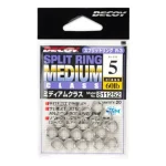 Decoy R-3 Medium Class Silver 4 50lbs Split Ring kulcskarika 20 db/csg Finale Uitverkoop