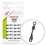 CarpZoom Bojlis matt fekete 8 biztonsági gyorskapocs 10db/csg Merkproduct