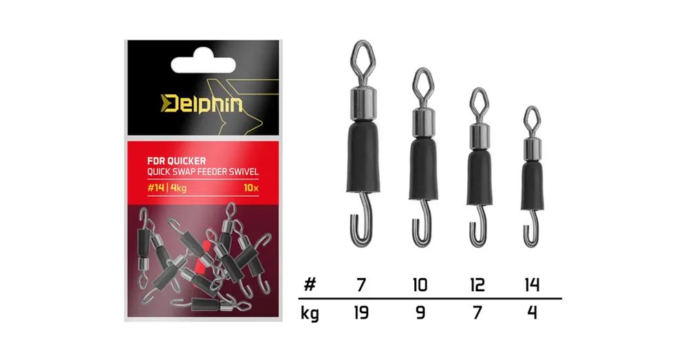 Delphin FDR Quicker Csavarodás mentes gyors forgókapocs 10db 10 9kg Goedkoop