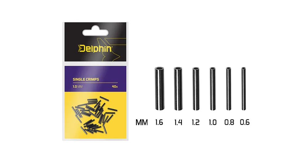 Delphin Single Crimps 40db 0,8mm, roppantó (krimpelő) cső Koop Vandaag