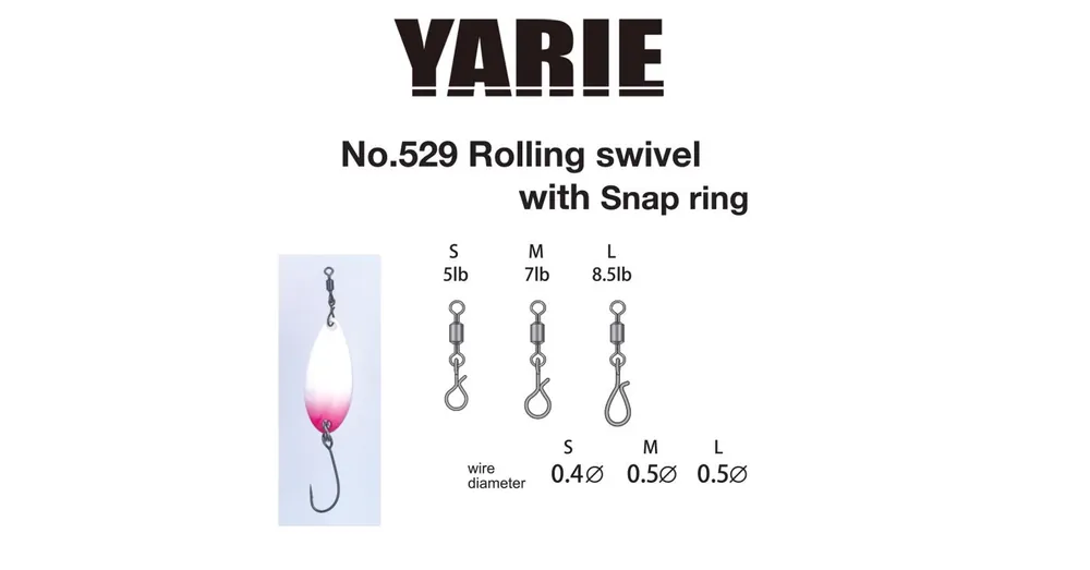 Yarie 529 Fast Snapring M 7lb forgókapocs Beste Prijs