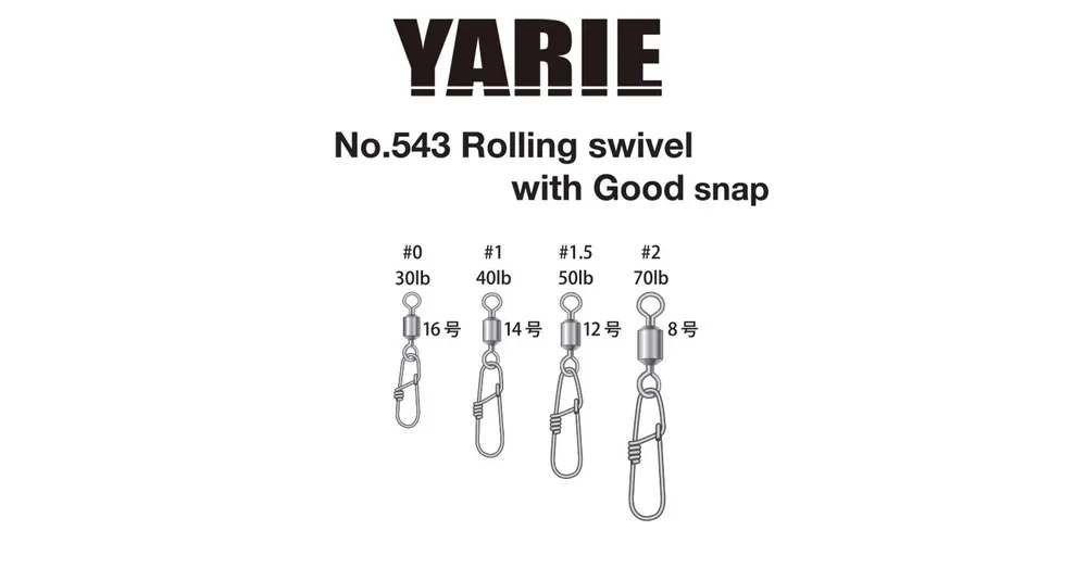 Yarie 543 Good Snap 30LB 0 forgókapocs Koopje