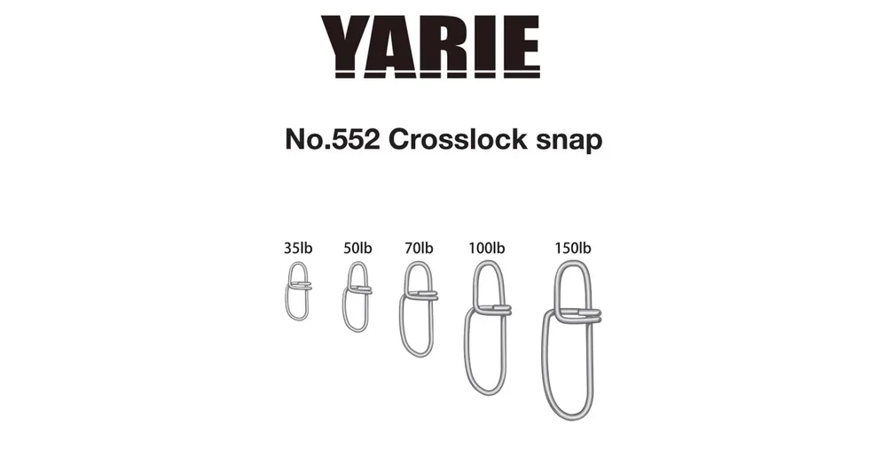 Yarie 552 Crosslock Snap 70LB kapocs Gereduceerde Prijs