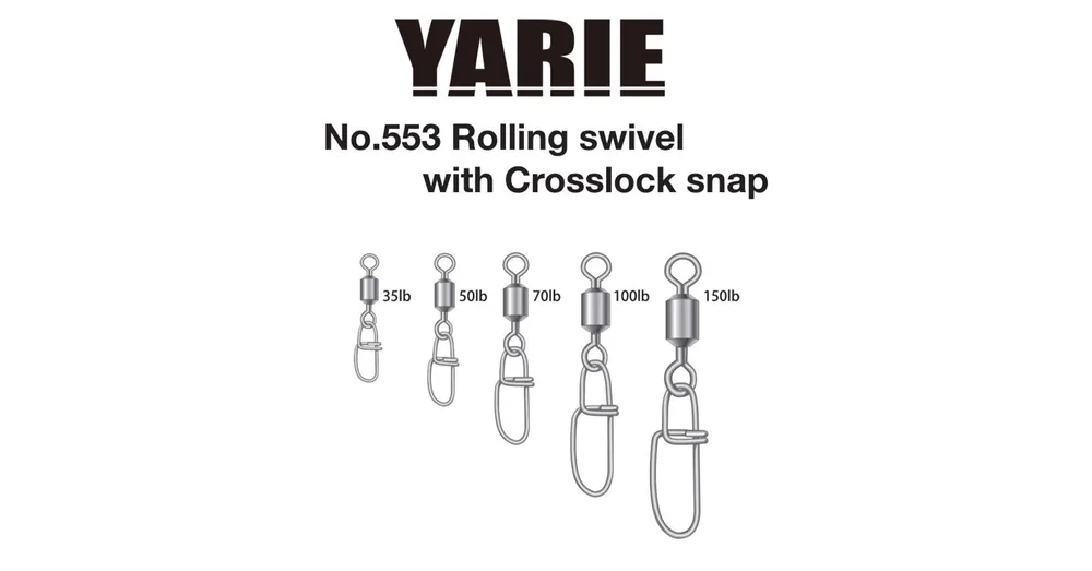 Lage Kosten Yarie 553 Crosslock Snap 150LB forgókapocs