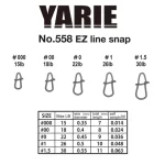 Yarie 558 Ez Line Snap 46LB 2 kapocs Gecertificeerd