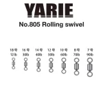 Yarie 805 Rolling Swivel Black 60lb 10 forgó Nieuw