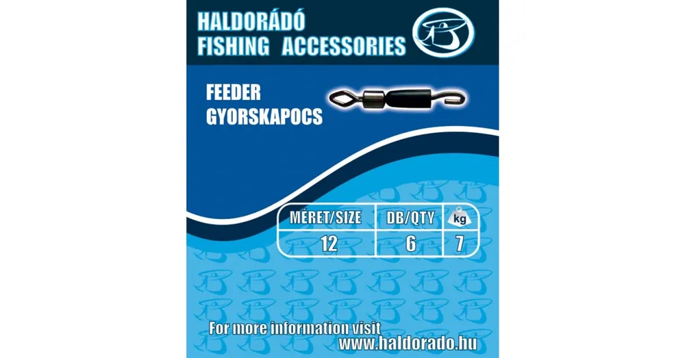 Haldorádó Feeder gyorskapocs L 6db/csg Betrouwbaar