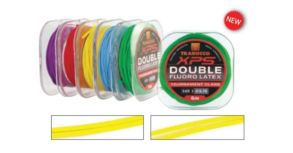 Gereduceerde Prijs Trabucco Double Fluoro Latex 4/0,8mm 6m