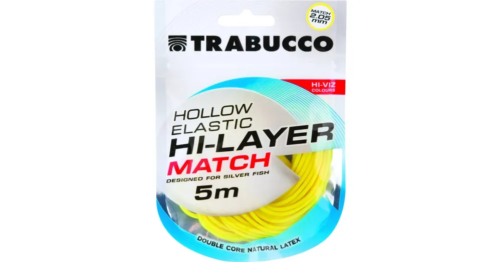 Gereduceerde Prijs Trabucco Hi-Layer Hollow Elastic Match rakós csőgumi 2,05mm 5m