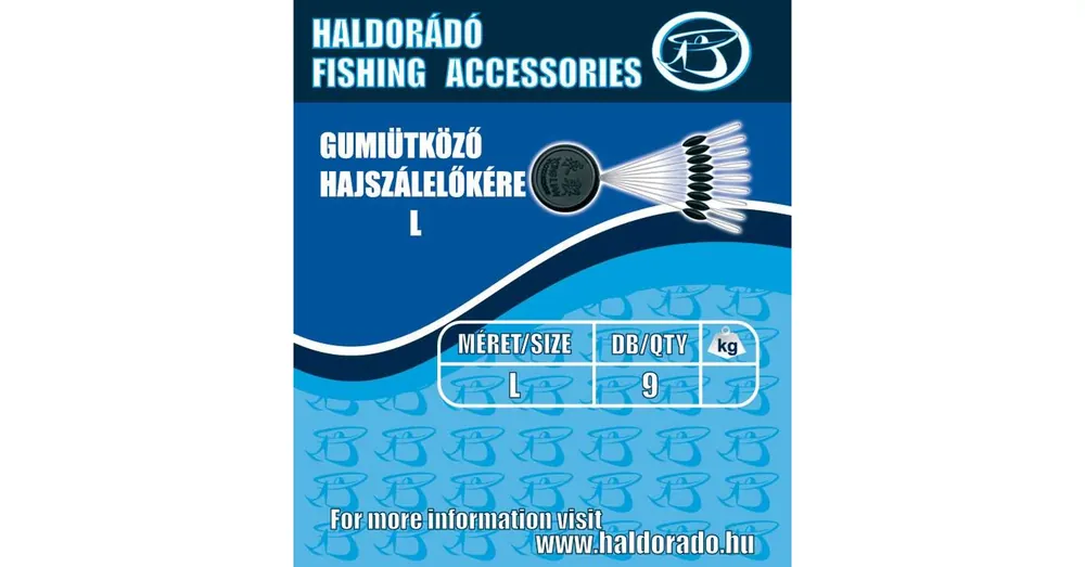 Haldorádó Gumiütköző hajszálelőkére - L 9db/csg Lage Kosten
