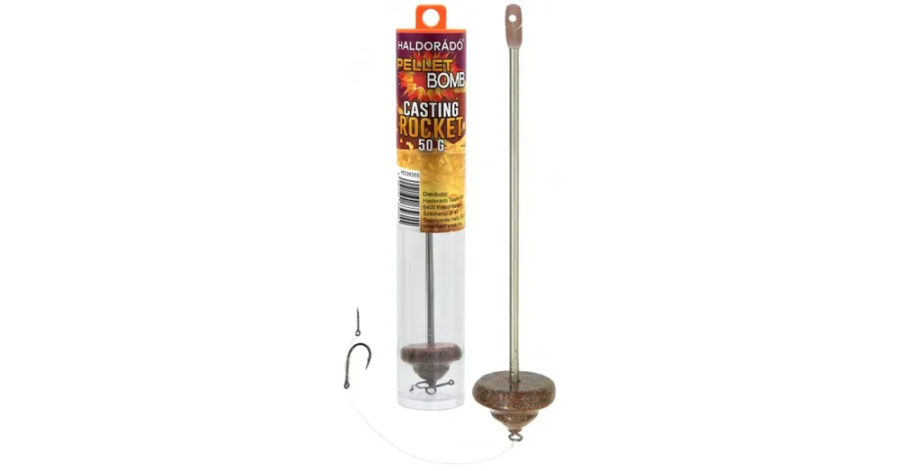 Populair Haldorádó Pellet Bomb Casting Rocket 50g - komplett fix végszerelék