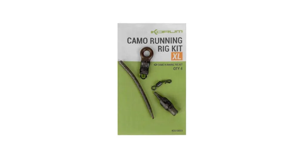 Korum Camo Running Rig Kit XL 4 szett Flitsaanbieding