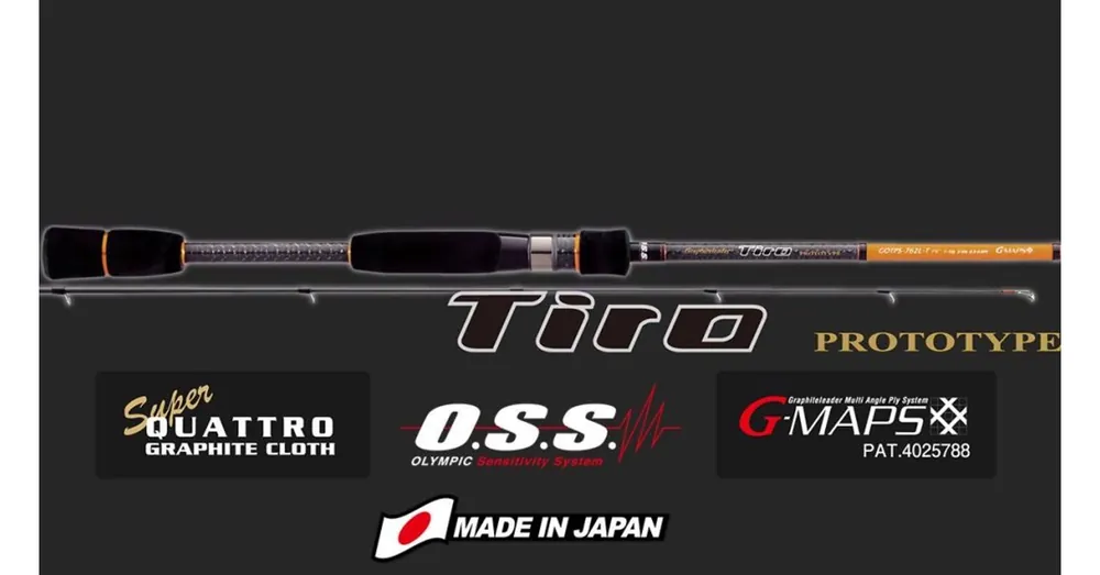 Express Levering Graphiteleader Tiro Prototype Gotps-762L-T R-Fast 2,29m 1-12g Light pergető horgászbot
