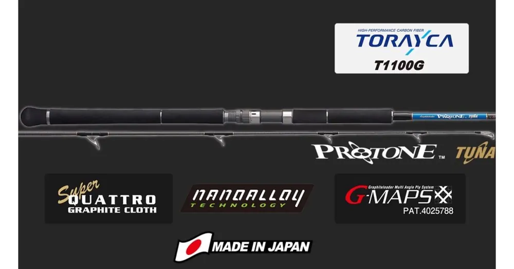 Beperkt Aanbod Graphiteleader Protone Tuna Gprts-862-110 R-Fast 2,59m Max180g spinning pergető bot