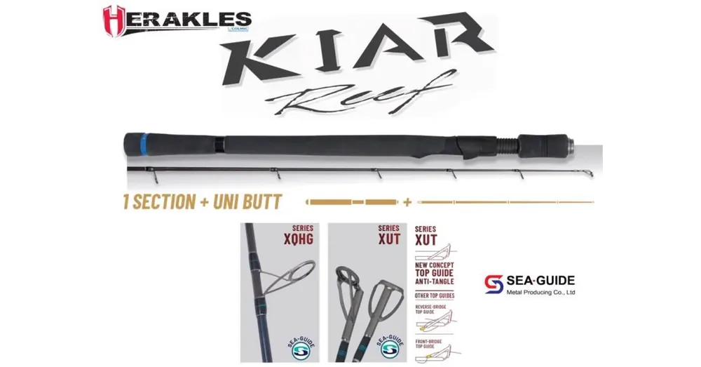 Gecertificeerd Herakles Kiar Reef HKR-760H 7‘6" 230cm 15-45gr Heavy pergető horgászbot