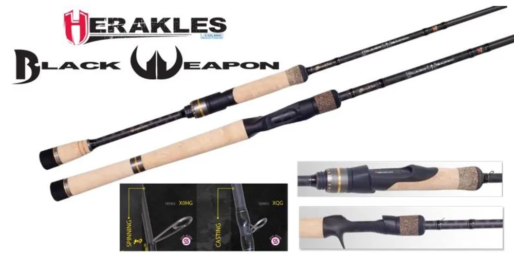 Direct Verzonden Herakles Black Weapon Revenge 710MF 7‘1" 216cm 3,5-14gr Medium Fast pergető horgászbot