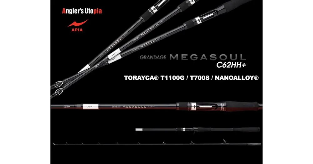 Alleen Vandaag APIA GRANDAGE MEGASOUL 62HH+ CAST 1,88m Max 300gr pergető horgászbot