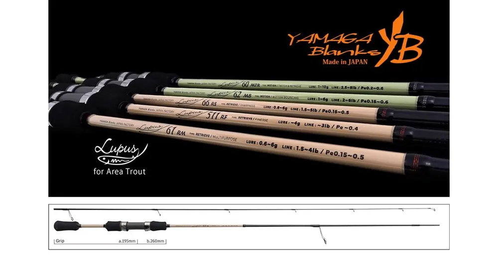 Yamaga Blanks Lupus Area 511RF Retrieve 1.820m 4gr pergető horgászbot Fabrieksprijs