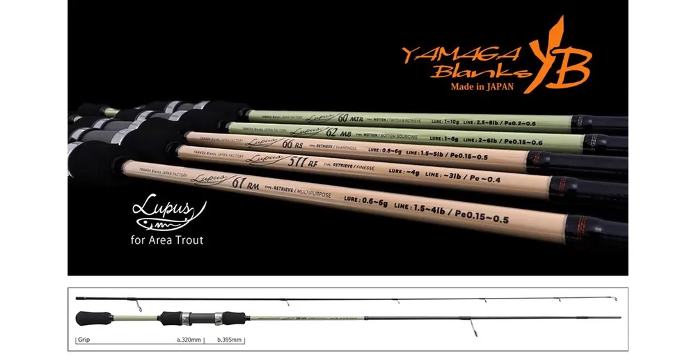 Actieprijs Yamaga Blanks Lupus Area 60MTR Motion 1.83m 1-10gr pergető horgászbot