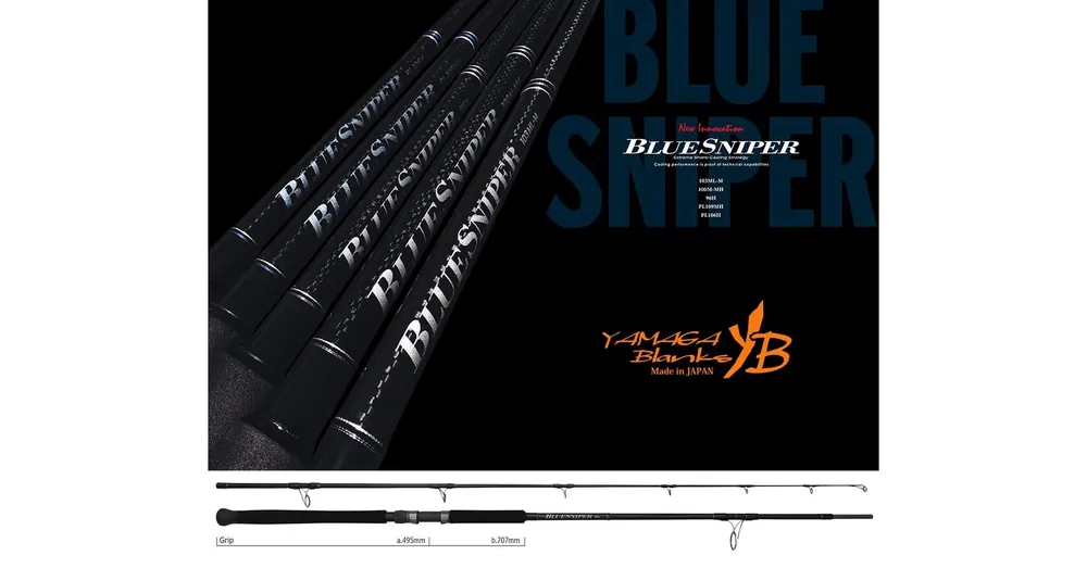 Express Levering Yamaga Blanks Blue Sniper 96H 2.92m Max 150gr pergető horgászbot