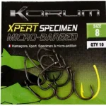 Bestel Nu Korum Xpert Specimen Mikro szakállas horog 6, 10db