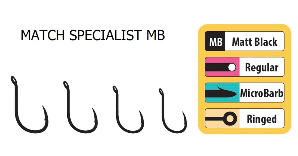 Premium Trabucco Match Specialist Micro Barb horog, méret 16