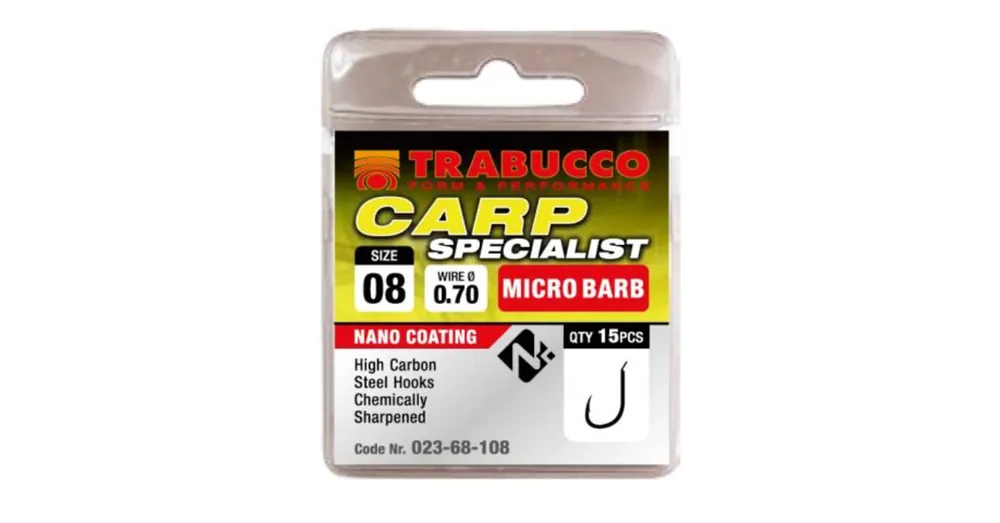Dagaanbieding Trabucco Carp Specialist mikro szakállas horog, méret 10