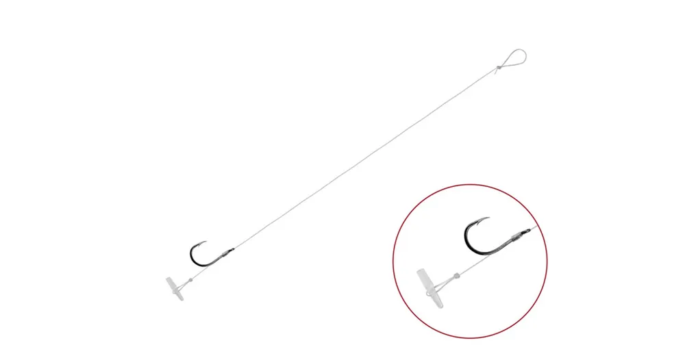 Laatste Versie Delphin FLR Quickstop 6db, 12cm 6 feeder kötött horog