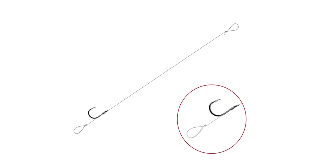 Delphin FLR Loop 6db, 12cm 6 feeder kötött horog Gecertificeerd
