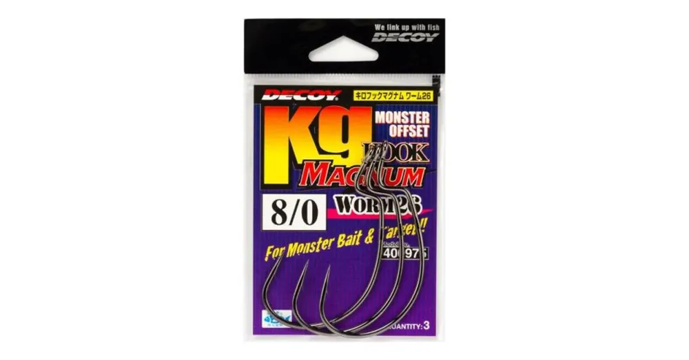 Betaalbaar Decoy Offset Worm KG 26 Magnum 10/0 horog 2 db/csg