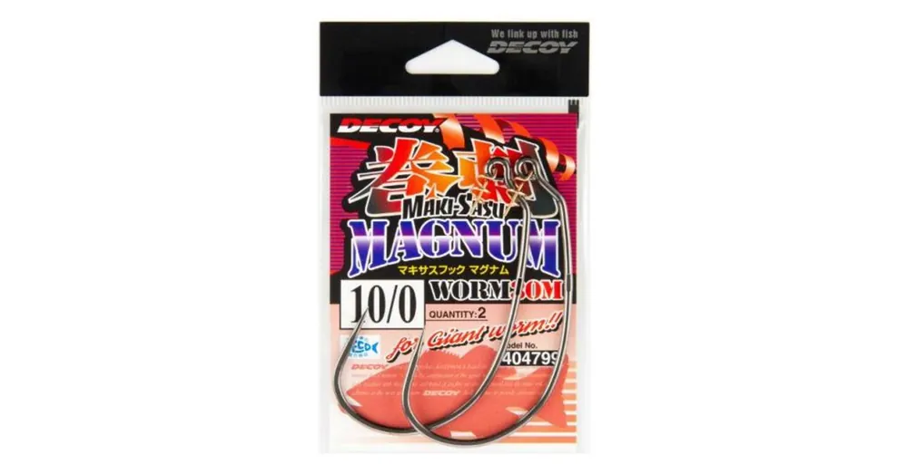 Decoy Offset Worm 30M Makisagu Magnum 10/0 horog 2 db/csg Fabrieksprijs