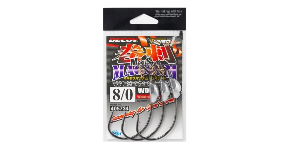 Meest Verkocht Decoy Offset Worm 130M Makisagu Magnum 6/0 5,0gr súlyozott horog 3 db/csg