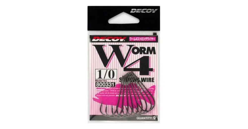 Decoy Worm 4 Strong Wire 1 egyágú horog 9 db/csg Exclusieve Aanbieding