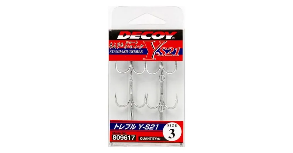 Betrouwbaar Decoy Y-S21 Standard 1/0 hármas horog 4 db/csg