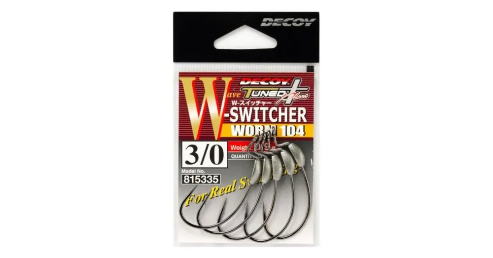 Premium Decoy Offset Worm 104 W Switcher 4/0 1,2gr súlyozott horog 4 db/csg