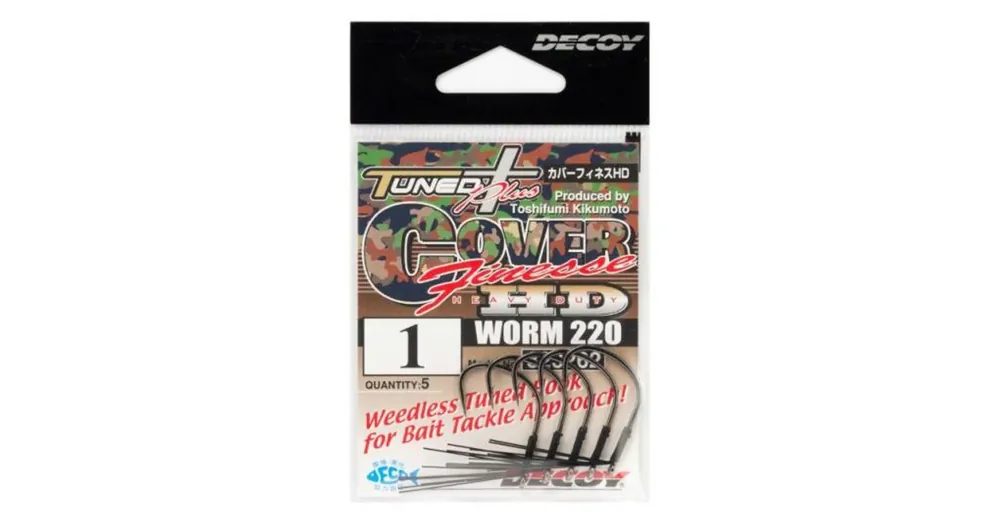 Decoy Worm 220 Cover Finesse HD 1/0 bokorugró horog 5 db/csg Bestel Nu