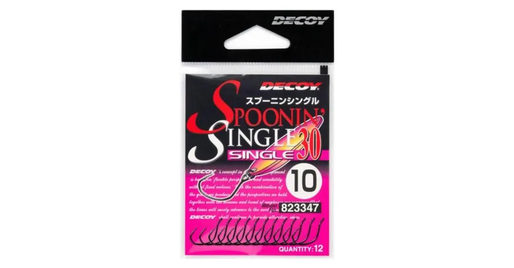 Beperkte Voorraad Decoy 30 Spoonin Single 8 egyágú horog 12 db/csg
