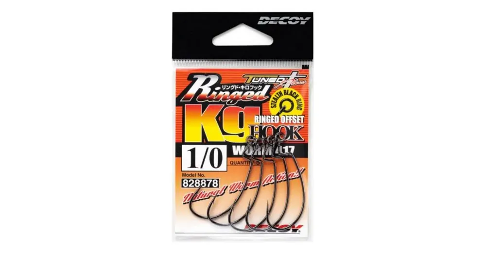 Betrouwbaar Decoy Offset Worm 417 Ringed KG 3/0 horog 4 db/csg