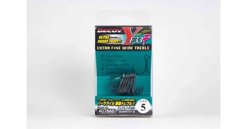Decoy Y-F33F Extra Fine Wire 8 hármas horog 8 db/csg Betrouwbaar