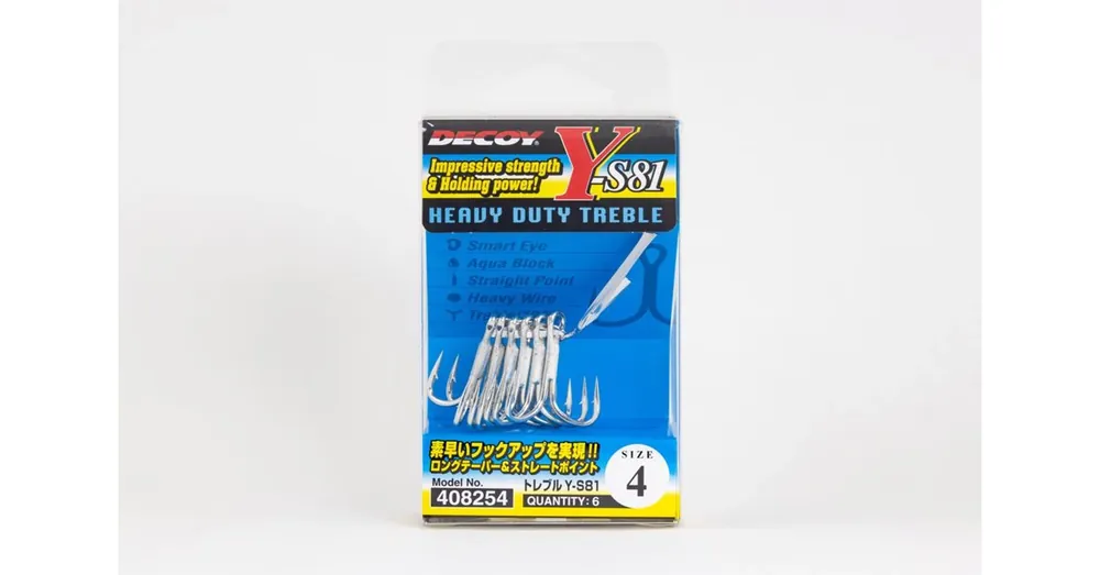 Decoy Y-S81 Super Heavy Duty 2 hármas horog 6 db/csg Lage Kosten