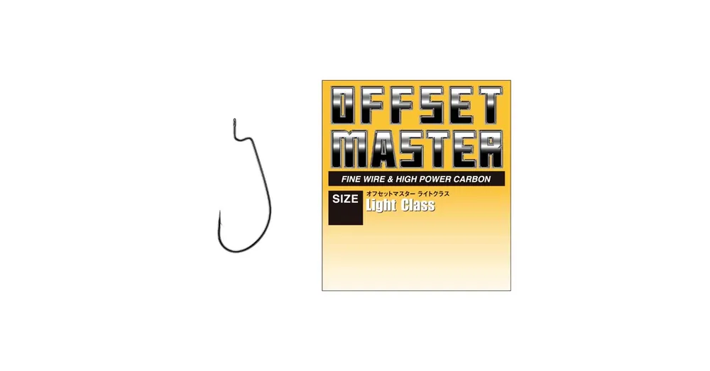 Direct Beschikbaar Varivas Offset Master Light Class 4 NS Black horog 8 db/csg