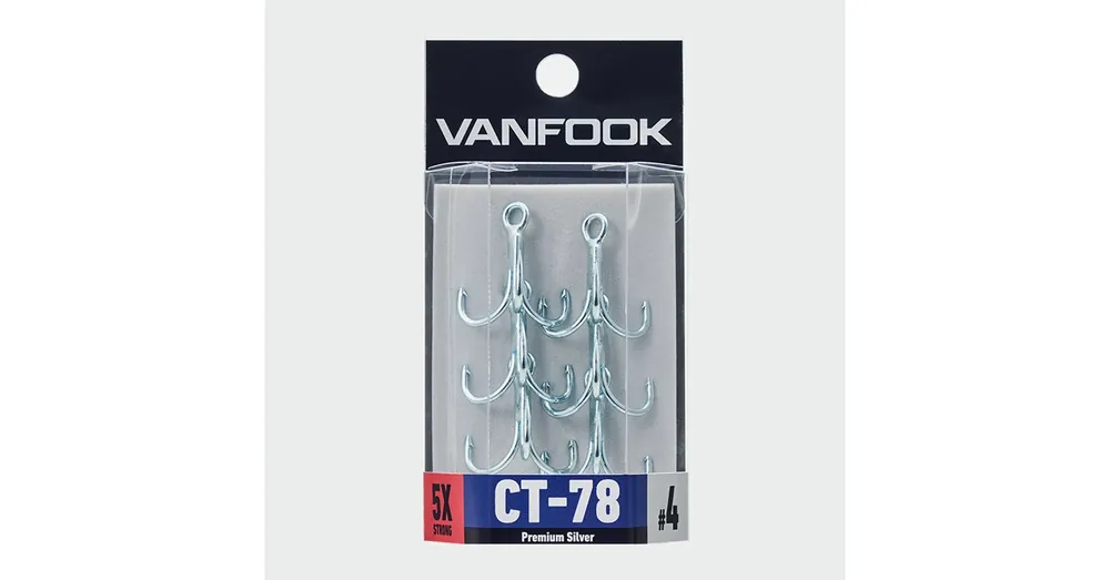 Vanfook CT-78 2/0 hármas horog 4db Alleen Vandaag